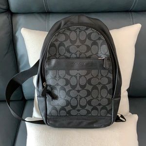 Coach sling backpack